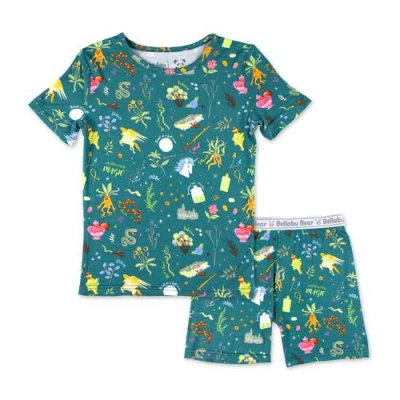 BELLABU BEAR BELLABU BEAR MANDRAKES POTIONS & HERBS KIDS 2-PIECE SHORT SLEEVE & SHORTS PAJAMA SET