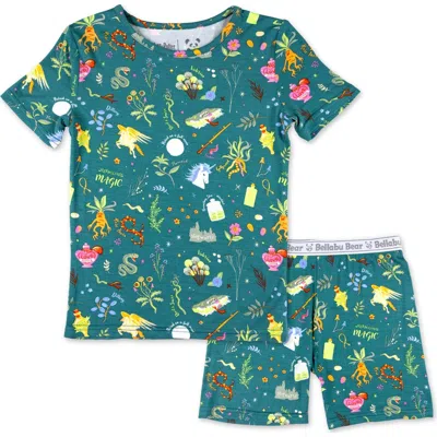 BELLABU BEAR BELLABU BEAR MANDRAKES POTIONS & HERBS KIDS 2-PIECE SHORT SLEEVE & SHORTS PAJAMA SET