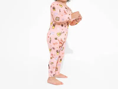 Bellabu Bear Kids' Newborn Bamboo Convertible Footie In Pink Multi