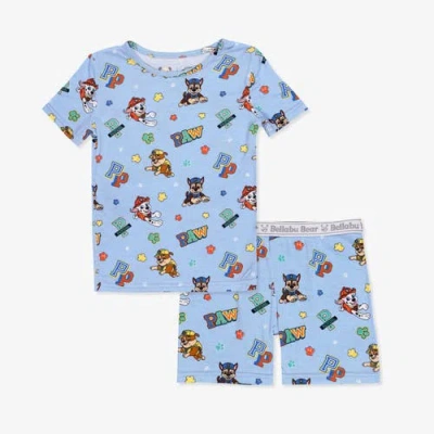 Bellabu Bear Paw Patrol Varsity Blue Kids 2-piece Short Sleeve & Shorts Pajama Set