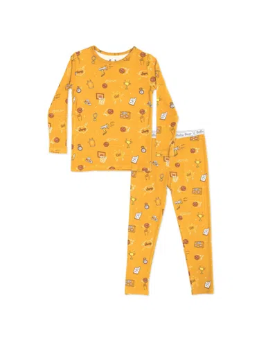 Bellabu Bear Kids' Toddler Unisex Basketball Set Of 2 Piece Pajamas