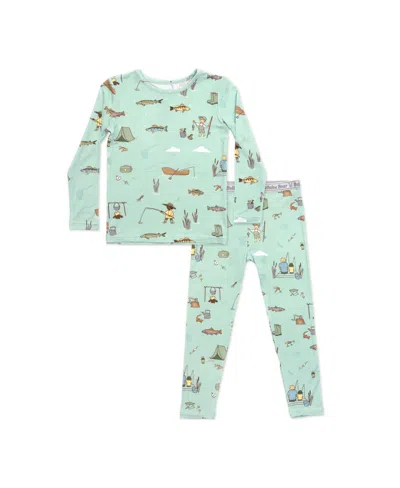 Bellabu Bear Kids' Toddler Unisex Fishing Set Of 2 Piece Pajamas