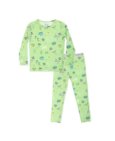 Bellabu Bear Kids' Toddler Unisex Soccer Set Of 2 Piece Pajamas