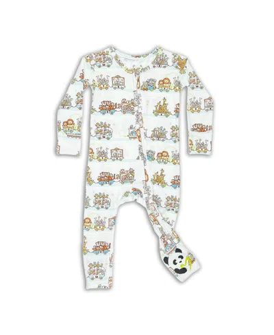 Bellabu Bear Unisex Baby Zoo Train Convertible Footie Pajama