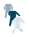 Bellabu Bear Unisex Convertible Footie Bundle - Baby In Blue