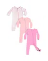 Bellabu Bear Unisex Convertible Footie Bundle - Baby In Pink