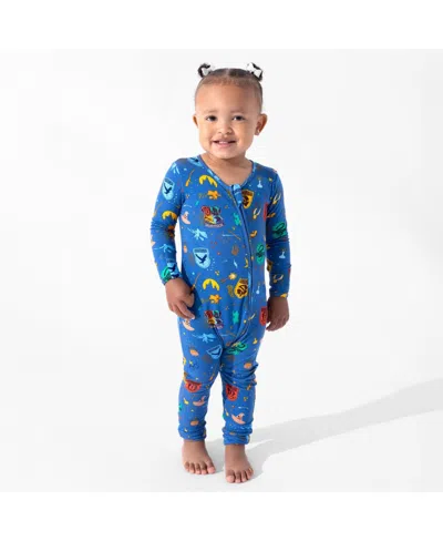 Bellabu Bear Babies' Unisex House Pride Convertible Footie In Blue