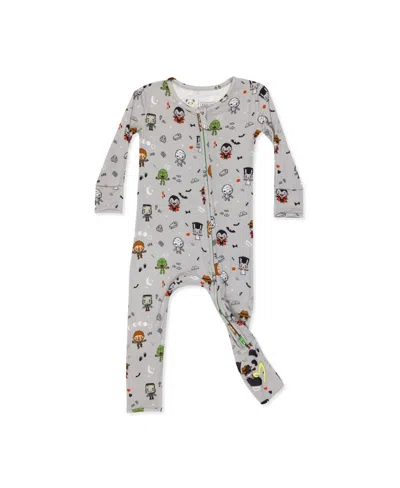 Bellabu Bear Babies' Unisex Little Monsters Convertible Footie In Gray