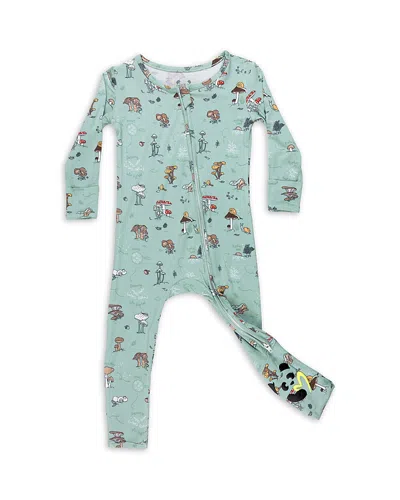 Bellabu Bear Unisex Mushroom Cycle Convertible Footie - Baby In Blue