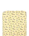Bellabu Bear Unisex Printed Crib Sheet In Yellow