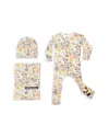 Bellabu Bear Unisex Swaddle Shower Set - Baby In Fall Floral