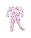 Bellabu Bear Unisex Tea Party Convertible Footie In Pink