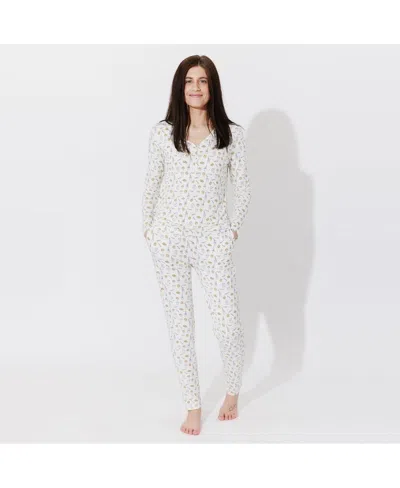 Bellabu Bear Women's Milk & Cookies Set Of 2 Piece Pajamas In Milk  Cookies