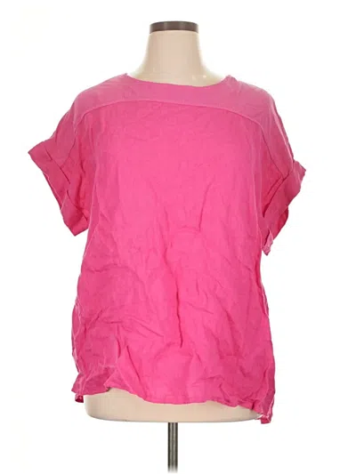 Pre-owned Bellambia Short Sleeve Blouse In Pink
