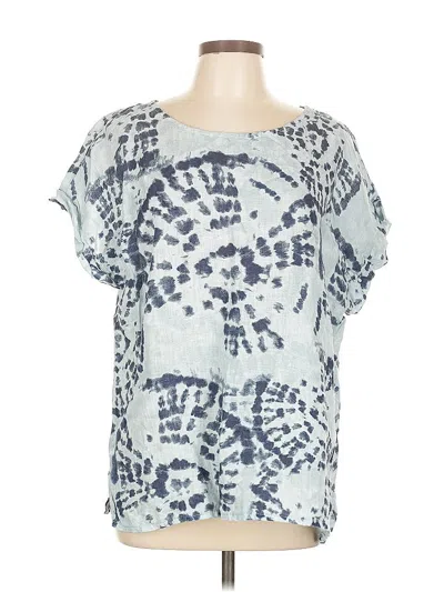 Pre-owned Bellambra Short Sleeve Blouse In Blue