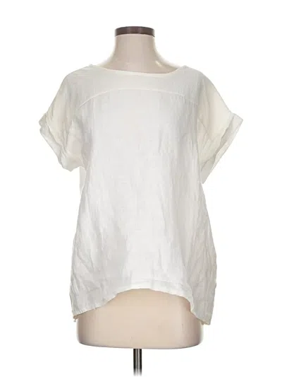 Pre-owned Bellambra Short Sleeve Blouse In White