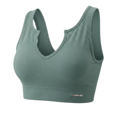 Bellaria Women's Cabernet Sculpt Sports Bra- Sage - Green