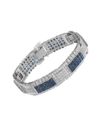 Bellarri 18k 12.78 Ct. Tw. Diamond & Sapphire Bracelet (authentic Pre-loved)