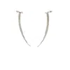 Bellatrick Women's Shamshir Ear Cuff Pair - Sterling Silver Rhodium Plated In Silver