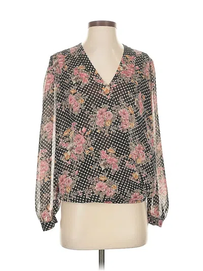 Pre-owned Bellatrix Long Sleeve Blouse In Black