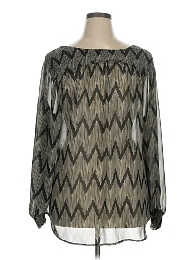 Pre-owned Bellatrix Long Sleeve Blouse In Silver