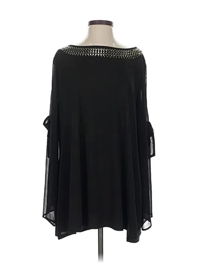 Pre-owned Belldini 3/4 Sleeve Blouse In Black