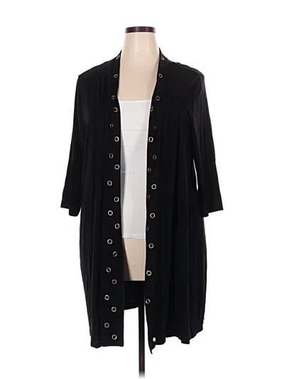 Pre-owned Belldini Cardigan Sweater In Black