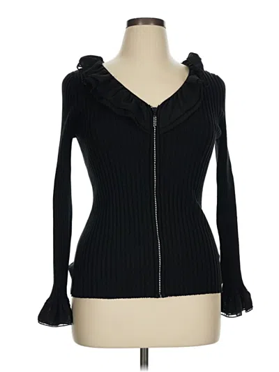 Pre-owned Belldini Cardigan Sweater In Black
