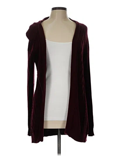 Pre-owned Belldini Cardigan Sweater In Burgundy