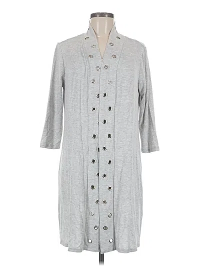 Pre-owned Belldini Cardigan Sweater In Gray