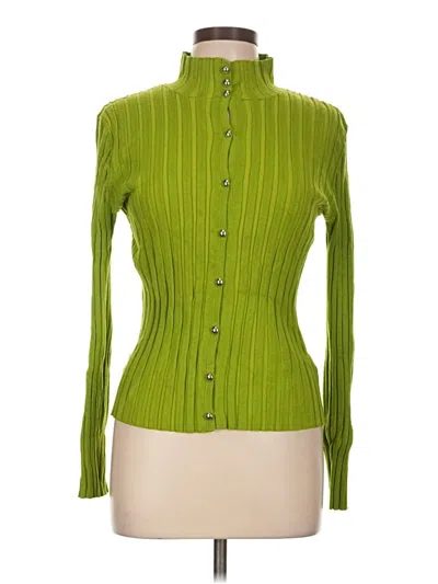 Pre-owned Belldini Cardigan Sweater In Green