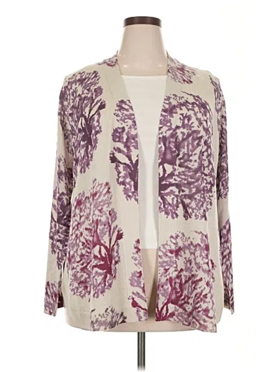 Pre-owned Belldini Cardigan Sweater In Purple