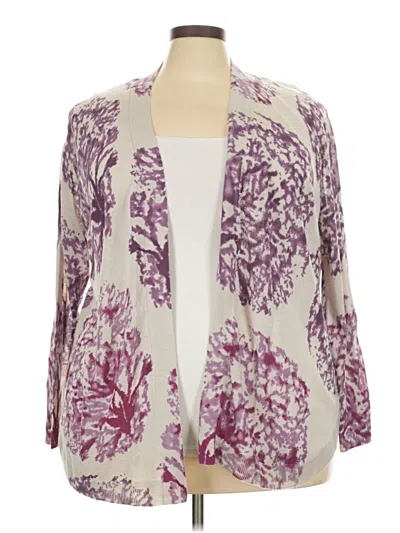 Pre-owned Belldini Cardigan Sweater In Purple