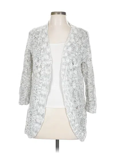 Pre-owned Belldini Cardigan Sweater In Silver