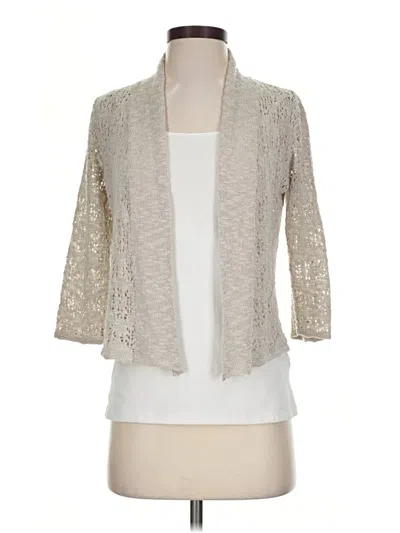 Pre-owned Belldini Cardigan Sweater In Tan