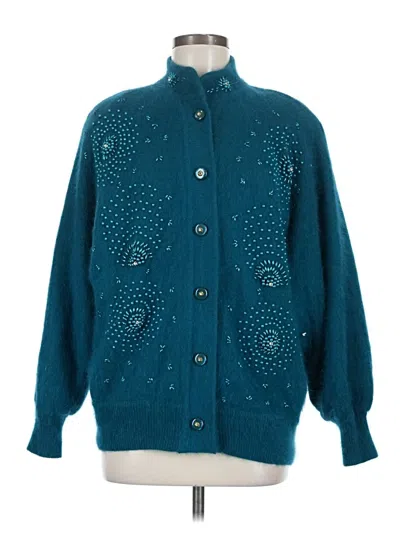 Pre-owned Belldini Cardigan Sweater In Teal