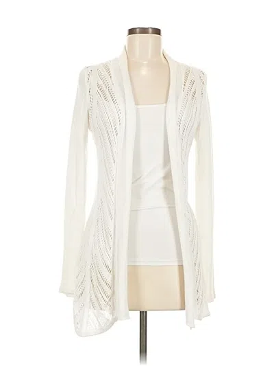 Pre-owned Belldini Cardigan Sweater In White