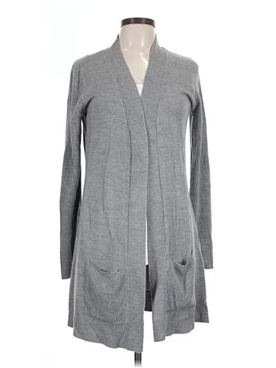 Pre-owned Belldini Cashmere Cardigan Sweater In Gray