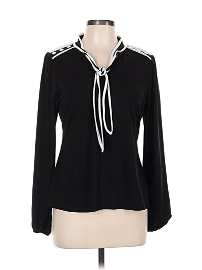 Pre-owned Belldini Long Sleeve Polo Shirt In Black