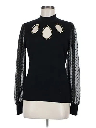 Pre-owned Belldini Long Sleeve Top Black Turtleneck Tops