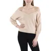 Shop Belldini Petites Womens Pointelle Pullover V-neck Sweater In Multi
