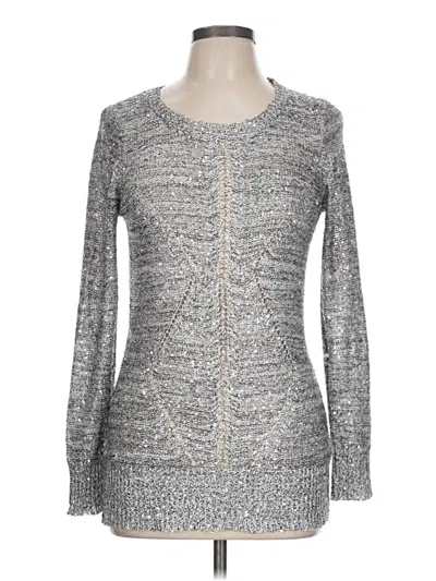 Pre-owned Belldini Pullover Sweater In Silver