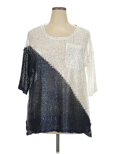 Pre-owned Belldini Pullover Sweater In Silver