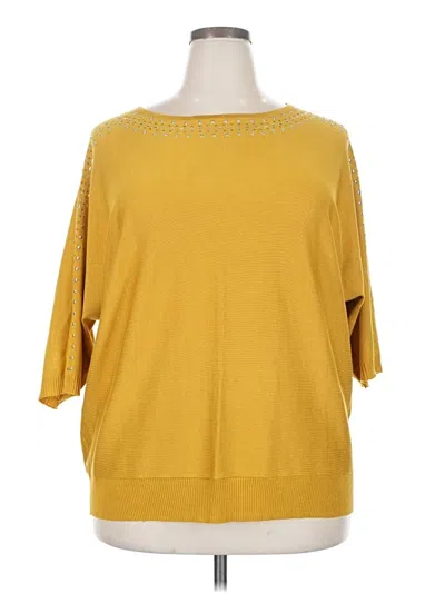 Pre-owned Belldini Pullover Sweater In Yellow