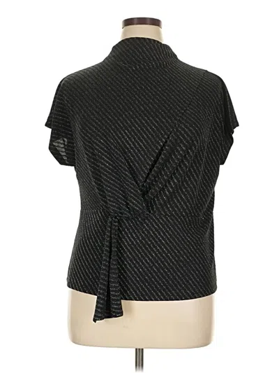 Pre-owned Belldini Short Sleeve Turtleneck In Black