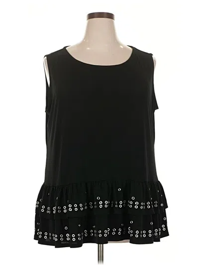 Pre-owned Belldini Sleeveless Blouse In Black