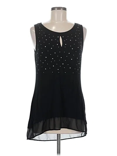 Pre-owned Belldini Sleeveless Blouse In Black