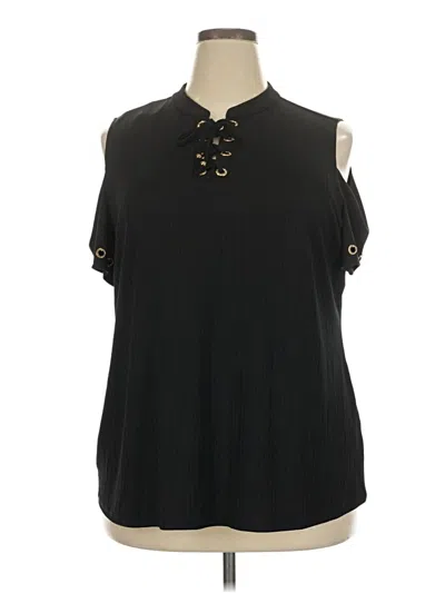 Pre-owned Belldini Sleeveless Blouse In Black