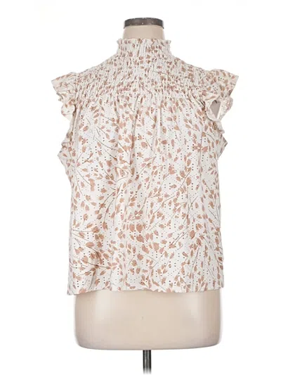 Pre-owned Belldini Sleeveless Blouse In Ivory