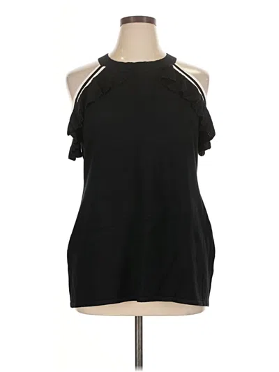 Pre-owned Belldini Sleeveless Top Black Halter Neckline Tops